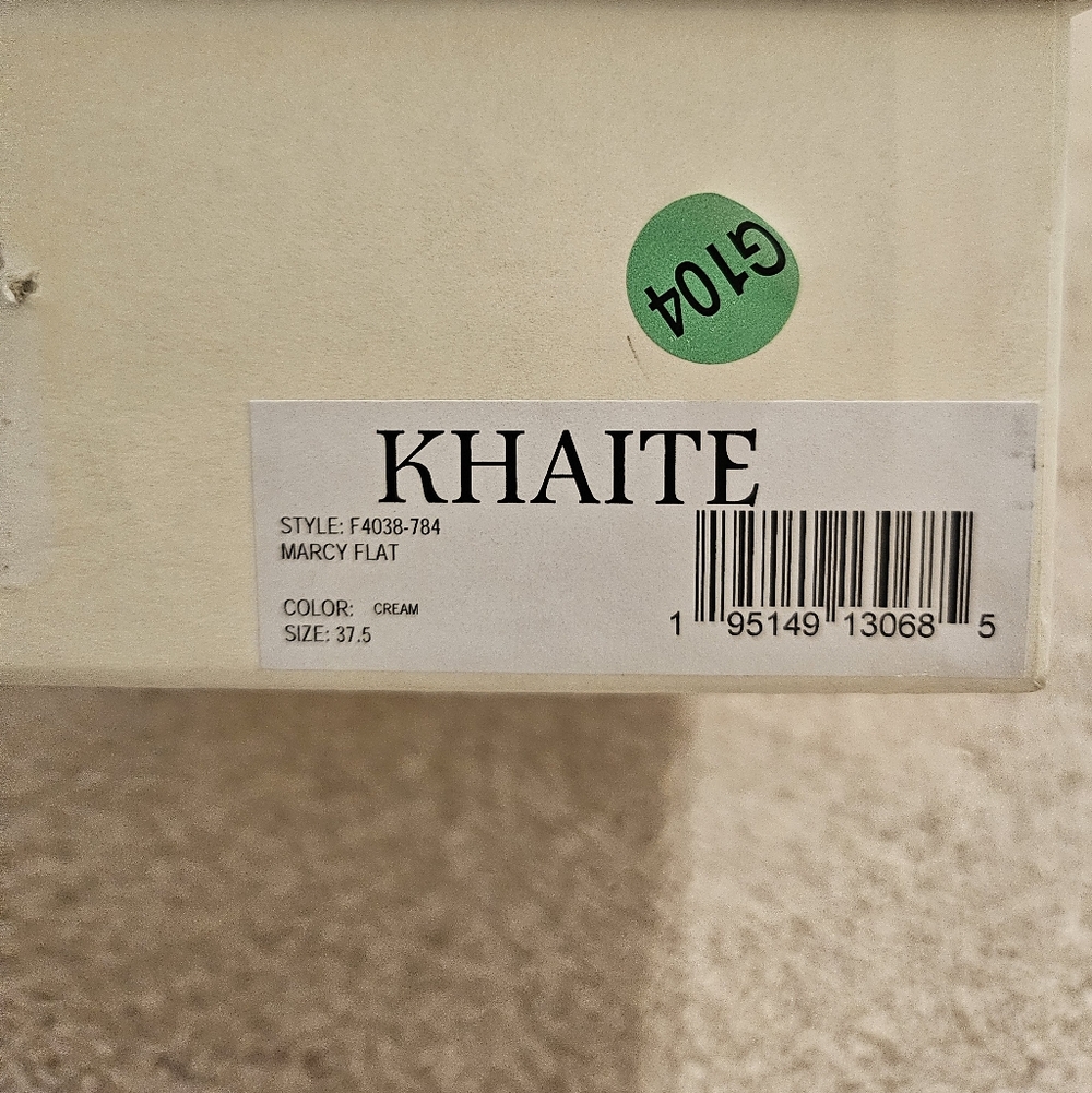Khaite Marcy Flats Cream 37.5 Women's - Picture 11 of 11